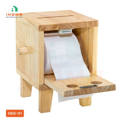 Hộp gỗ đựng giấy ăn HDG-01 độc đáo,mới là,chất lượng,giá rẻ