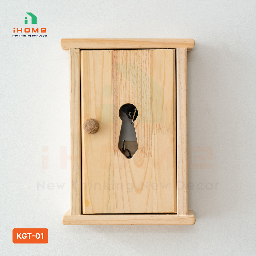 tủ gỗ treo chài khóa KGT-01 kệ gỗ treo chìa khóa hộp treo chìa khóa bằng gỗ